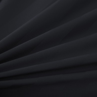 Komplet pościeli 160x200 Czarna Adamaszek Pasy z Lamówką Elegancka