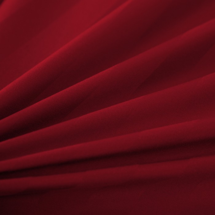 Komplet pościeli 160x200 Czerwona Adamaszek Pasy z Lamówką Elegancka