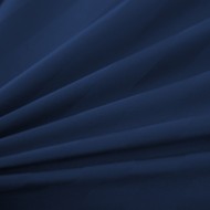 Komplet pościeli 220x200 Granatowa Adamaszek Pasy z Lamówką Elegancka