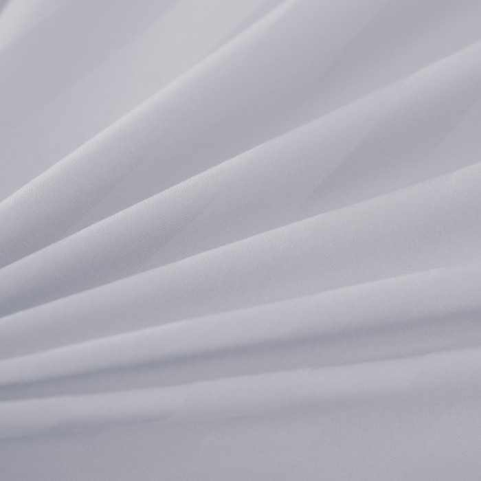 Komplet pościeli 220x200 Srebrna Adamaszek Pasy z Lamówką Elegancka