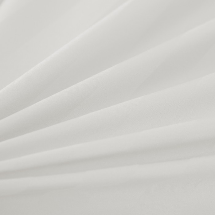 Komplet pościeli 220x200 Biała Adamaszek Pasy z Lamówką Elegancka