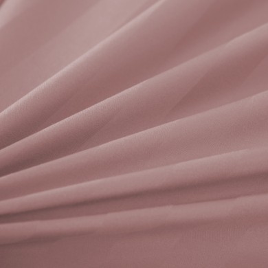 Komplet pościeli 220x200 Pudrowy róż Adamaszek Pasy z Lamówką Elegancka