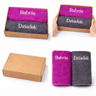 Ręczniki na prezent dla Babci i Dziadka Ręczniki Haftowane grube polskie
