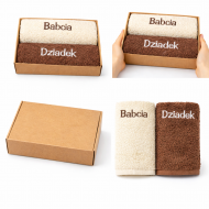 Ręczniki na prezent dla Babci i Dziadka Ręczniki Haftowane grube polskie