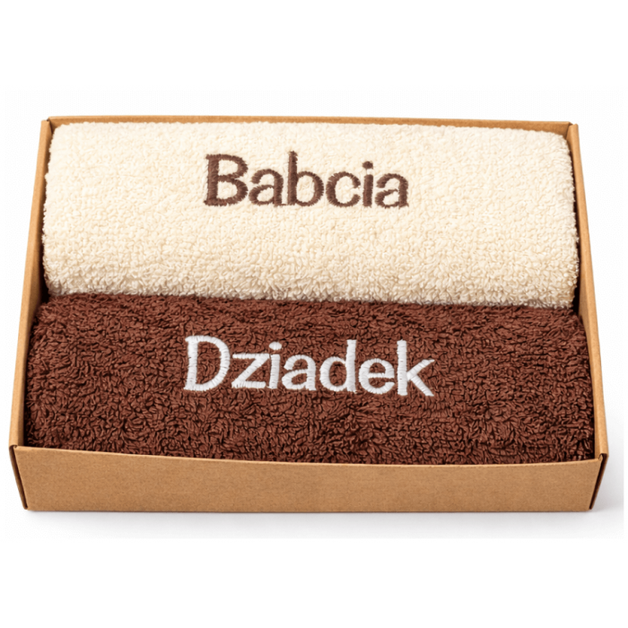 Ręczniki na prezent dla Babci i Dziadka Ręczniki Haftowane grube polskie