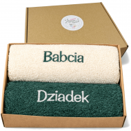 Ręczniki na prezent dla Babci i Dziadka Ręczniki Haftowane grube polskie