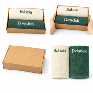 Ręczniki na prezent dla Babci i Dziadka Ręczniki Haftowane grube polskie