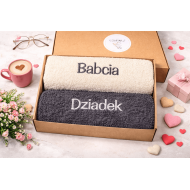 Ręczniki na prezent dla Babci i Dziadka Ręczniki Haftowane grube polskie