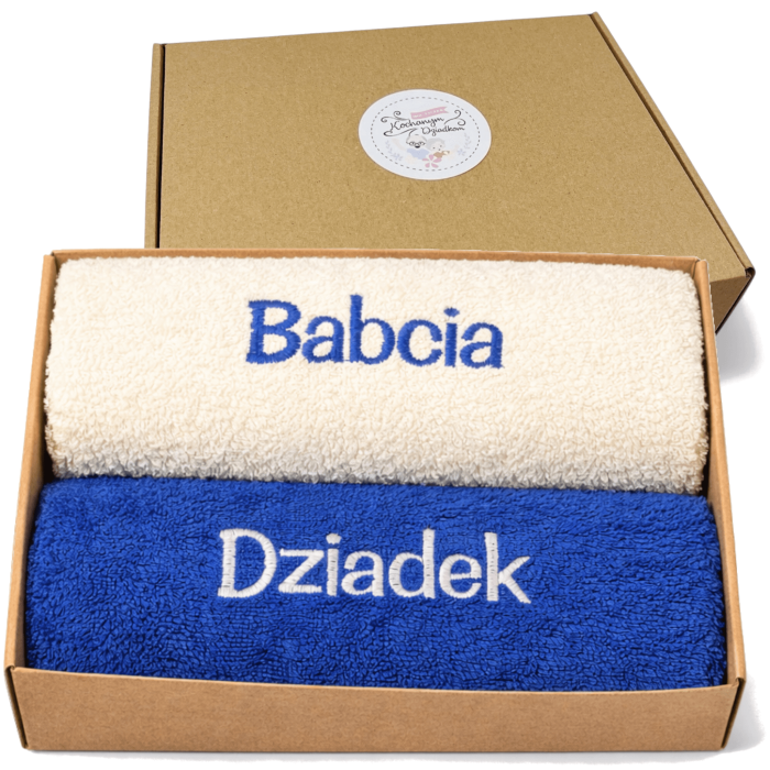 Ręczniki na prezent dla Babci i Dziadka Ręczniki Haftowane grube polskie