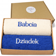 Ręczniki na prezent dla Babci i Dziadka Ręczniki Haftowane grube polskie