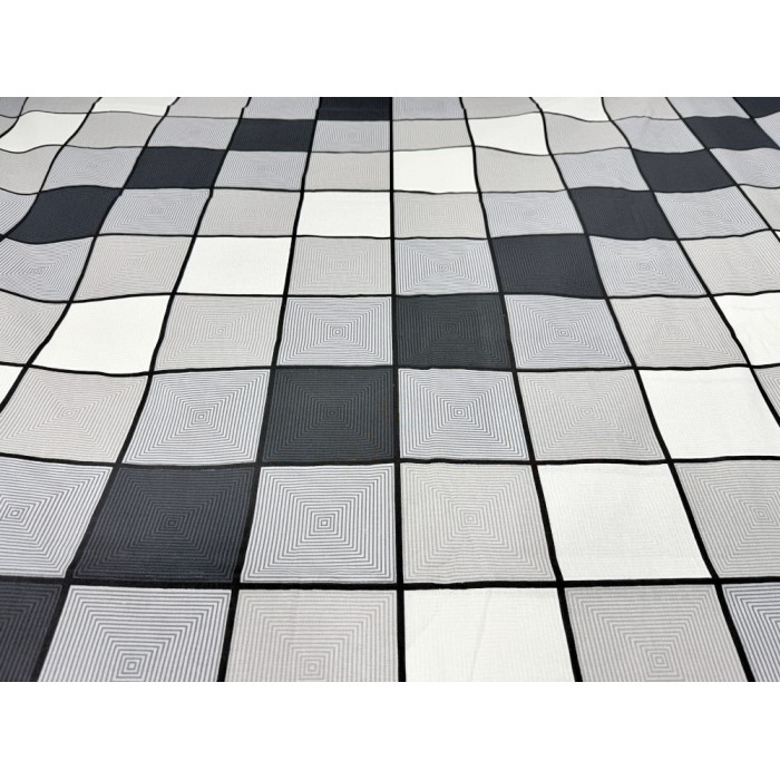 Komplet pościeli 160x200 + 2x 70x80 100% bawełna gruba polska krata beż brąz