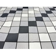 Komplet pościeli 160x200 + 2x 70x80 100% bawełna gruba polska krata beż brąz