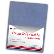 Prześcieradło bawełniane bez gumki 200x220 ecru