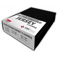 Prześcieradło JERSEY z gumką 90x200 Czerwone