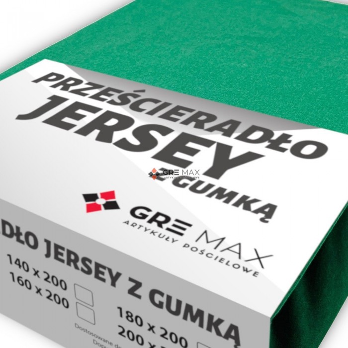 Prześcieradło JERSEY z gumką 90x200 Morski