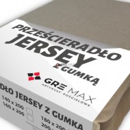 Prześcieradło JERSEY z gumką 120x200 Beż