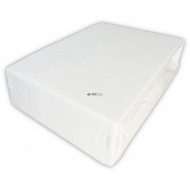 Prześcieradło JERSEY z gumką 120x200 Białe