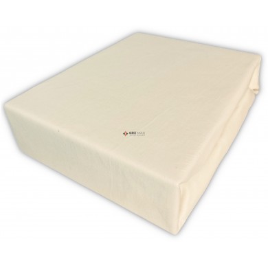 Prześcieradło JERSEY z gumką 120x200 Ecru