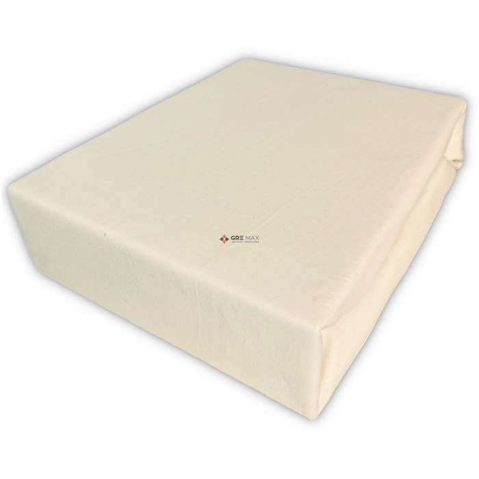 Prześcieradło JERSEY z gumką 120x200 Ecru