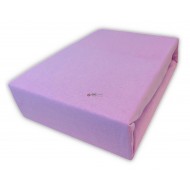 Prześcieradło JERSEY z gumką 120x200 Fiolet Jasny