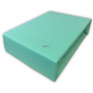 Prześcieradło JERSEY z gumką 120x200 Mięta