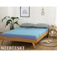 Prześcieradło JERSEY z gumką 120x200 Niebieski