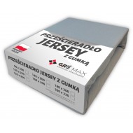 Prześcieradło JERSEY z gumką 120x200 Popiel Ciemny