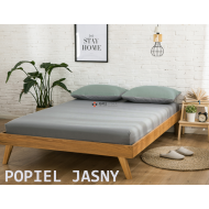 Prześcieradło JERSEY z gumką 120x200 Popiel Jasny