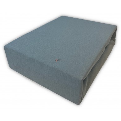 Prześcieradło JERSEY z gumką 140x200 Popiel Ciemny