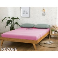 Prześcieradło JERSEY z gumką 140x200 Róż