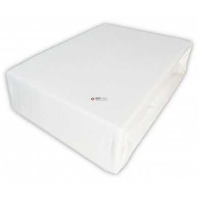 Prześcieradło JERSEY z gumką 160x200 Białe