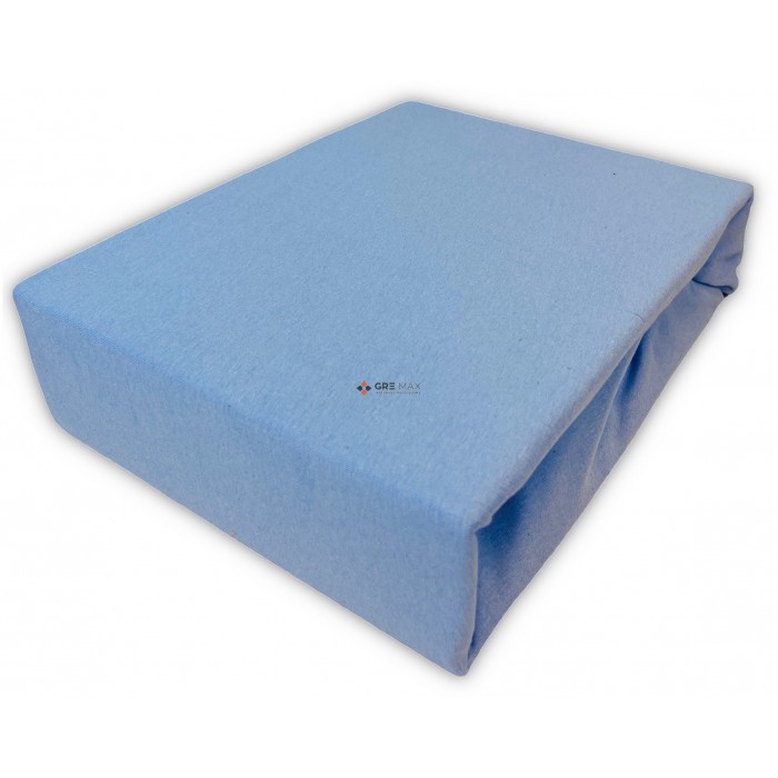Prześcieradło JERSEY z gumką 160x200 Niebieski