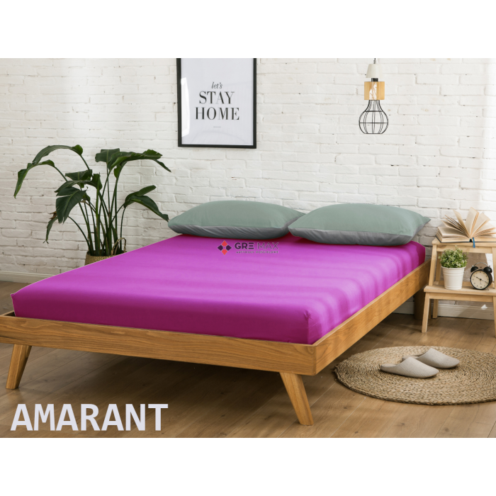 Prześcieradło JERSEY z gumką 180x200 Amarant