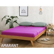 Prześcieradło JERSEY z gumką 180x200 Amarant