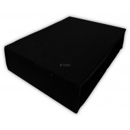 Prześcieradło JERSEY z gumką 180x200 Czarne