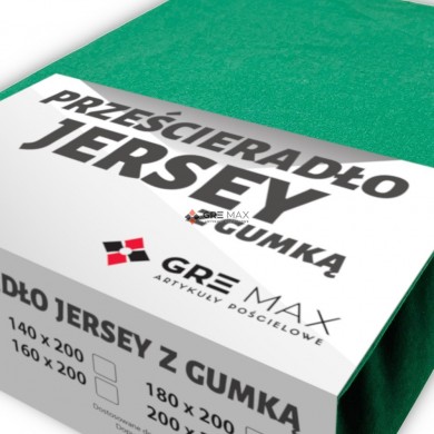 Prześcieradło JERSEY z gumką 180x200 Morski