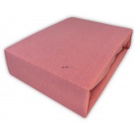 Prześcieradło JERSEY z gumką 180x200 Pudrowy Róż