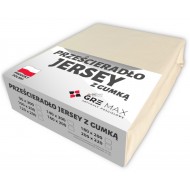 Prześcieradło JERSEY z gumką 220x200 Czerwone