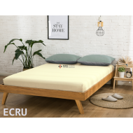 Prześcieradło JERSEY z gumką 220x200 Ecru
