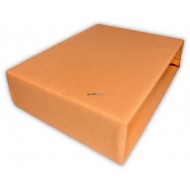 Prześcieradło JERSEY z gumką 220x200 Łosoś