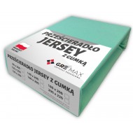 Prześcieradło JERSEY z gumką 220x200 Morski