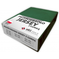 Prześcieradło JERSEY z gumką 90x200 Brąz