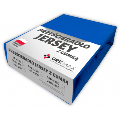 Prześcieradło JERSEY z gumką 120x200 Chaber