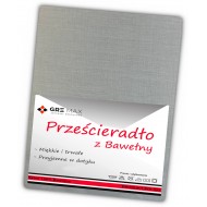 Prześcieradło bawełniane bez gumki 160x200 róż jasny