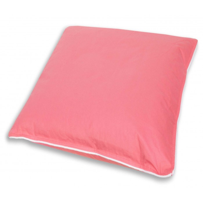 Poduszka puchowa premium 40x40 0,2kg różowa puch gęsi biały
