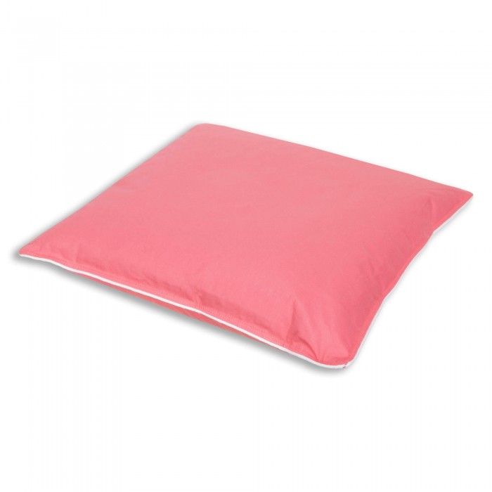 Poduszka puchowa premium 40x40 0,2kg różowa puch gęsi biały