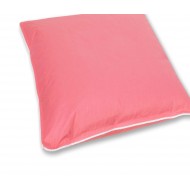 Poduszka puchowa premium 40x40 0,2kg różowa puch gęsi biały