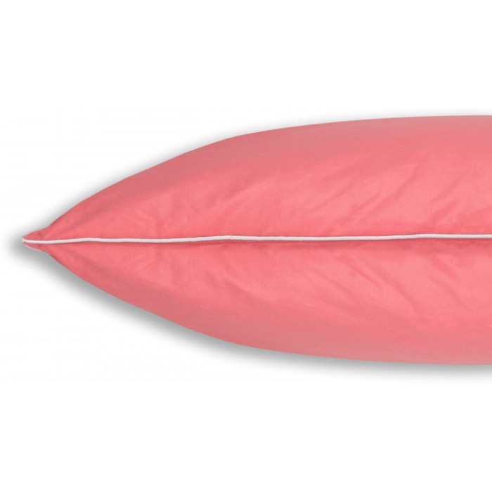 Poduszka puchowa premium 50x60 0,5kg różowa puch gęsi biały