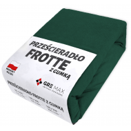 Prześcieradło FROTTE z gumką 140x200 butelkowa zieleń