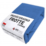 Prześcieradło FROTTE z gumką 220x200 chabrowe